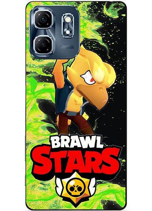 Силіконовий бампер чохол для infinix smart 9 (x6532) з героєм бравл ворон фенікс