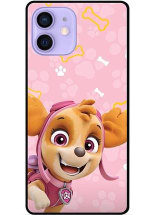 Силіконовий чохол бампер для iphone 12 mini з малюнком щенячий патруль