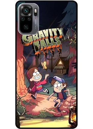 Силиконовый бампер чехол для xiaomi redmi note 10s с рисунком gravity falls гравити фолз