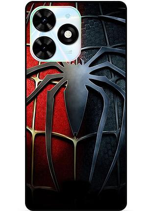 Чехол силиконовый бампер для infinix smart 8 plus (x6526) с рисунком человек паук spider man