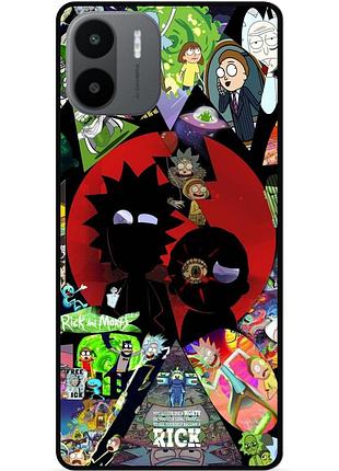 Силіконовий чохол бампер для xiaomi redmi a2 з малюнком rick and morty рік і морті