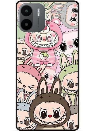 Силиконовый чехол бампер для xiaomi redmi a2 с рисунком лабубу labubu