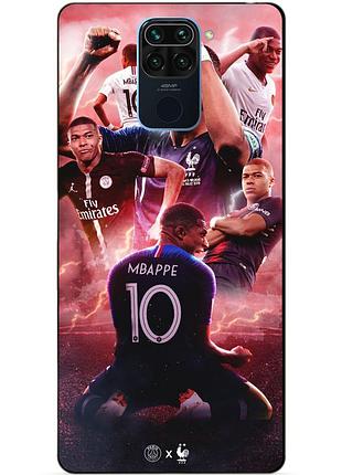 Силіконовий бампер чохол для xiaomi redmi note 9 з малюнком кіліан мбаппе mbappe