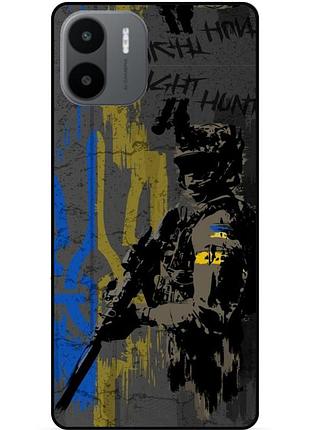 Силіконовий чохол бампер для xiaomi redmi a2 з малюнком зсу украина night hunter
