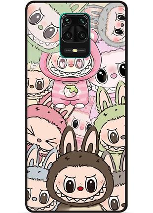 Силіконовий бампер чохол для xiaomi redmi note 9 pro з малюнком лабубу labubu