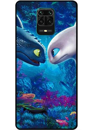 Силіконовий чохол бампер для xiaomi redmi note 9s з малюнком как приручить дракона