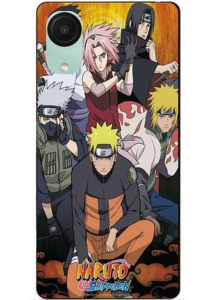 Чехол силиконовый бампер для samsung a03 core с рисунком naruto наруто аниме
