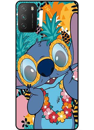 Силіконовий бампер чохол для xiaomi poco m3 з малюнком стіч stitch