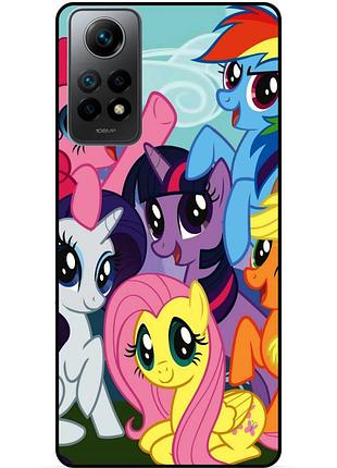 Силіконовий бампер чохол для xiaomi redmi note 12 pro з малюнком поні my little pony