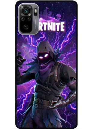 Силіконовий чохол бампер для xiaomi redmi note 10s з картинкою fortnite фортнайт