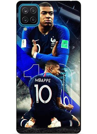 Силиконовый бампер чехол для samsung m12 с рисунком mbappe франция мбаппе