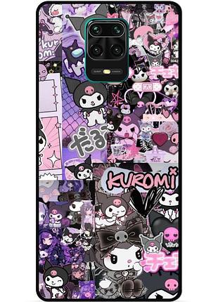 Силіконовий бампер чохол для xiaomi redmi note 9s з малюнком kuromi куроми