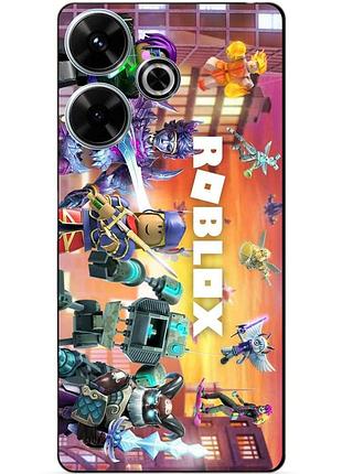 Чехол силиконовый бампер для infinix hot 30 (x6831) с картинкой роблокс roblox