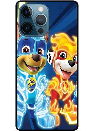 Силіконовий чохол бампер для iphone 13 pro max з малюнком щенячий патруль