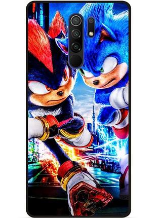 Силіконовий бампер чохол для xiaomi redmi 9 з малюнком соник sonik