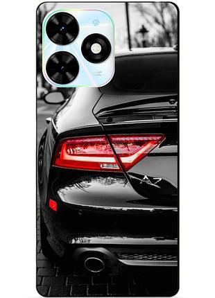 Чехол силиконовый бампер для infinix hot 40 (x6836) с рисунком audi ауди машина авто