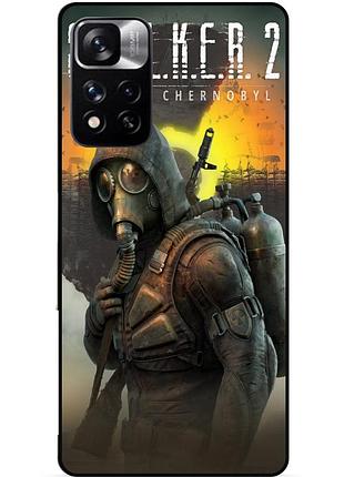 Силіконовий бампер чохол для xiaomi redmi note 11 pro plus 5g з малюнком stalker сталкер