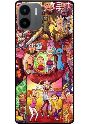 Силиконовый чехол бампер для xiaomi redmi a1 с картинкой rick and morty рик и морти