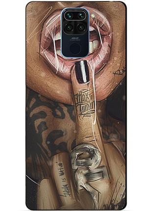 Силіконовий чохол бампер для xiaomi redmi note 9 з малюнком swag