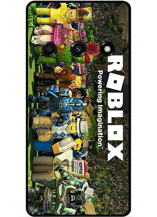 Силиконовый чехол бампер для xiaomi redmi a3 с картинкой роблокс roblox