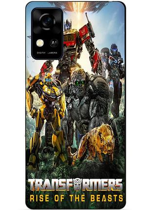 Чехол силиконовый бампер для zte blade a31 звероботы трансформеры transformers