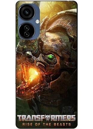 Силиконовый чехол бампер для oppo a3x с рисунком райнокс звероботы трансформеры transformers