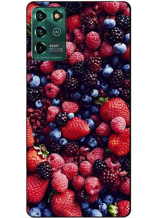 Силіконовий чохол бампер для zte blade v30 vita з малюнком ягоди