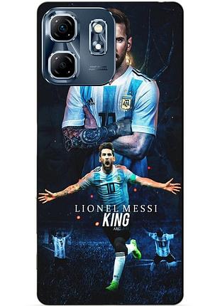 Чехол силиконовый бампер для infinix smart 9 (x6532) с рисунком messi аргентина месси