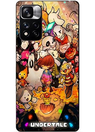 Силіконовий чохол бампер для xiaomi redmi note 11 pro plus 5g з малюнком андертейл undertale