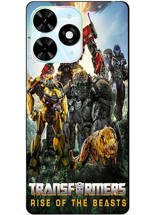 Силіконовий чохол бампер для infinix hot 40 (x6836) зверобати трансформери transformers