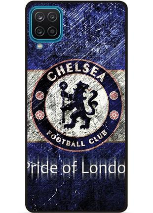 Чехол силиконовый бампер для samsung m12 с рисунком челси chelsea