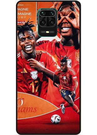 Силіконовий чохол бампер для xiaomi redmi note 9s з малюнком нико уильямс nico williams
