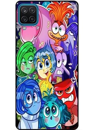 Чехол силиконовый бампер для samsung m12 с рисунком головоломка