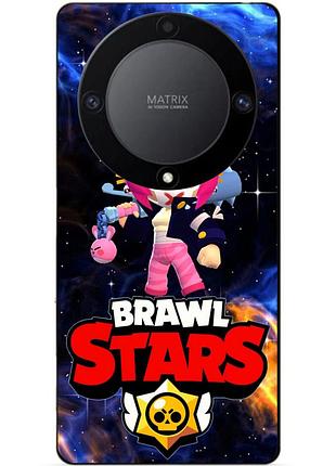 Силіконовий бампер чохол для huawei honor magic 6 lite з героєм космічний бравл бібі