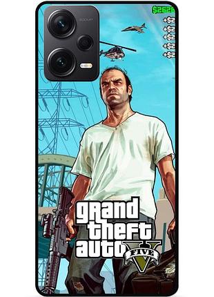 Силіконовий бампер чохол для xiaomi redmi note 12 pro plus з малюнком gta гта