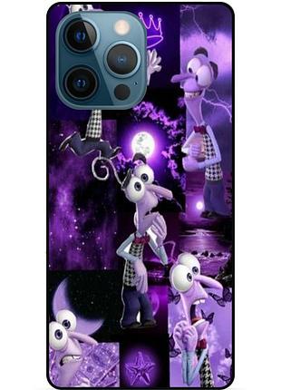Чехол силиконовый бампер для iphone 15 pro с рисунком головоломка страх