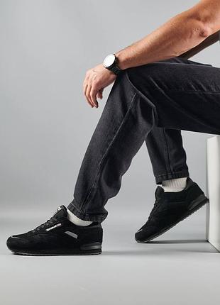 Reebok classic m all black 4