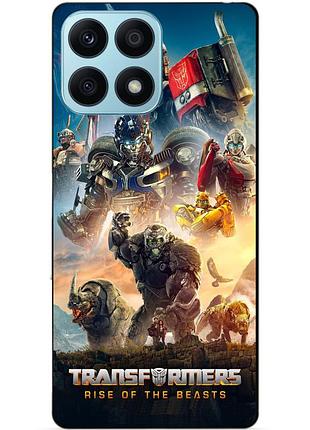 Чехол силиконовый бампер для huawei honor x8a с картинкой звероботы трансформеры transformers