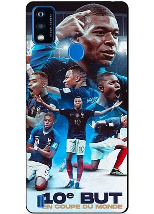 Силіконовий бампер чохол для zte blade a51 з малюнком мбаппе франція mbappe