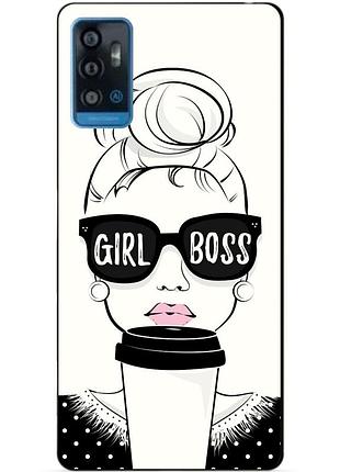 Силіконовий чохол бампер для zte blade a71 з малюнком girl boss