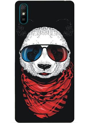 Чехол силиконовый бампер для xiaomi redmi 9a с рисунком панда