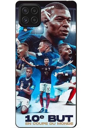 Силіконовий бампер чохол для samsung a12 з малюнком мбаппе франція mbappe