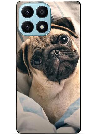 Силіконовий чохол бампер для huawei honor x8a з малюнком фото мопс