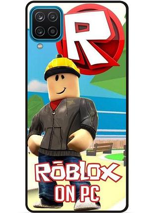 Силиконовый чехол для samsung m12 с картинкой роблокс roblox