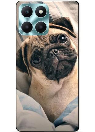 Силіконовий чохол бампер для huawei honor x6a з малюнком фото мопс