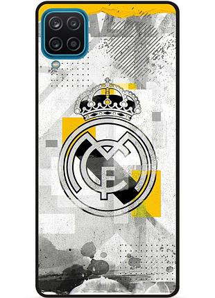 Чехол силиконовый бампер для samsung a22 с рисунком real madrid реал мадрид