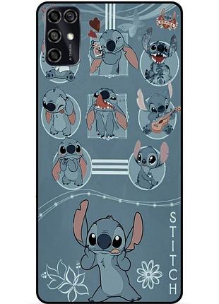 Чехол силиконовый бампер для zte blade v2020 smart с картинкой стич stitch