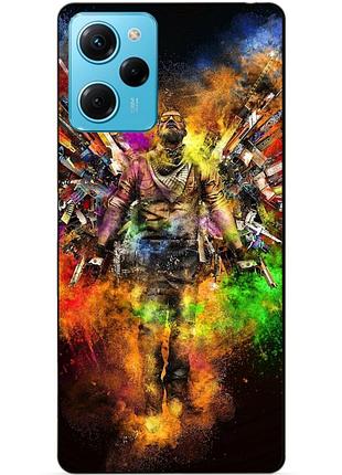 Силіконовий чохол бампер для xiaomi redmi note 12 pro speed edition з малюнком воїн контр-страйк counter-strike