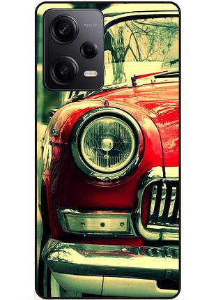 Силиконовый чехол бампер для xiaomi redmi note 12 pro 5g с рисунком ретро авто chevrolet машина