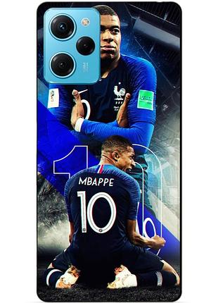 Силиконовый бампер чехол для xiaomi redmi note 12 pro speed edition с рисунком mbappe франция мбаппе
